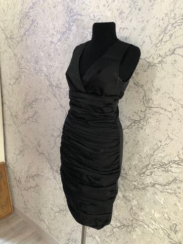 коктейльное платье большого размера: Вечернее платье, Коктейльное, Средняя модель, Без рукавов, S — 2