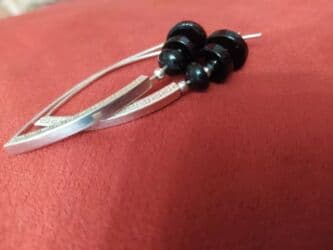 Атайын кийим: Күмүш сөйкөлөр, Үлгүсү 925, Агат, Аялдарга, Жаңы — 26