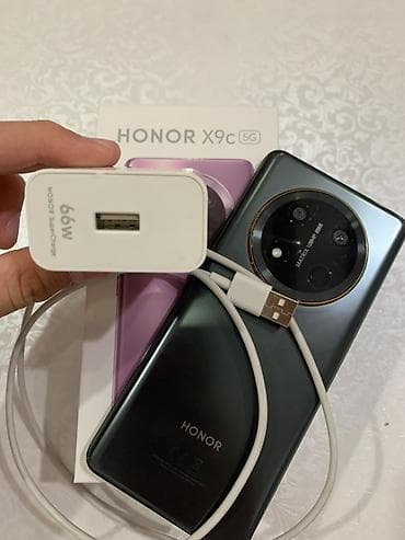e ink: Honor X9c, Б/у, 256 ГБ, цвет - Черный, 1 SIM, 2 SIM — 2