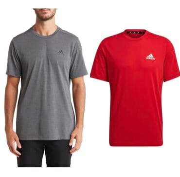 ADIDAS. Активная футболка.Классическая активная рубашка с фирменными