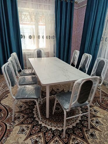 кухонный уголок фото и цены бишкек: Кухонный стол и стул, Новый, Платная доставка — 16