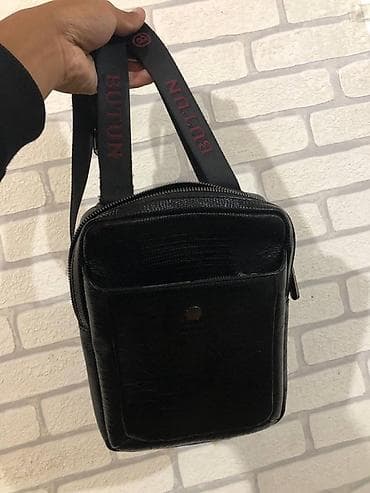 pull bear: Классическая сумка, Butun, Материал: Натуральная кожа, Застежка на молнии, Мужские — 1