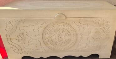 Сундук, Для белья, Дерево, цвет - Бежевый