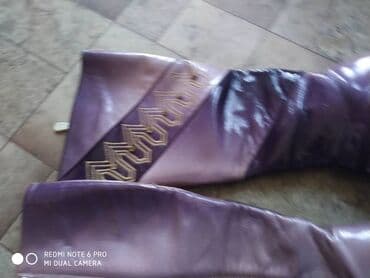 сапоги из натурального меха и кожи: Сапоги-деми. В отличном состоянии-одевала 1 раз — 3