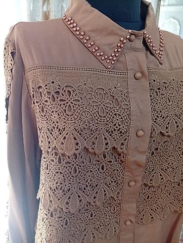 часы seiko бишкек: Женский комплект в едином стиле карамельно-коричневого оттенка: блузка — 3