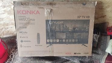 компы бишкек: Смарт‑телевизор KONKA 32" TV HD - Диагональ: 32 дюйма - Разрешение — 1