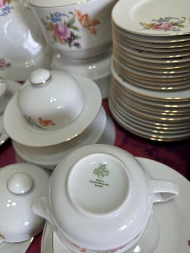 набор посуды с каменным покрытием vicalina отзывы: Фарфор немецкого качества! Столовый сервиз «Мейсенский букет» — 15