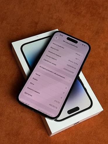 icloud iphone: IPhone 14 Pro, Б/у, 512 ГБ, Black Titanium, Коробка, 77 % — 3