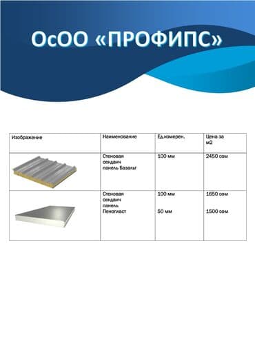 прек дом: Сэндвич‑панели ОсОО «ПРОФИПС» Варианты наполнителя и характеристики — 1