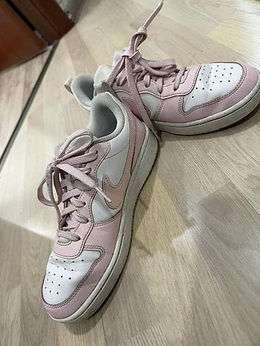 кроссы найк: Кроссовки Nike Состояние отличное - Цвет: белый с нежно‑розовыми — 4