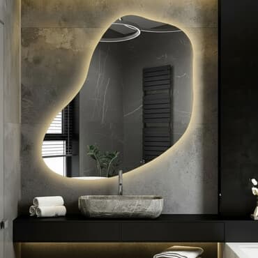 зеркало на душ: Зеркала с подсветкой, в раме, зеркальные панно разных форм и дизайнов — 1