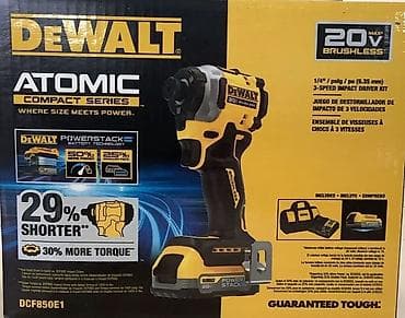Генераторлор: Dewalt dcf850e1.Винтоверт dewalt dcf850 с одной акб powerstack — 1