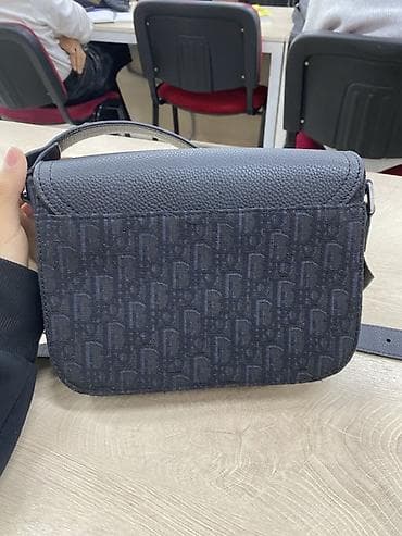 сумка christian dior: Классическая сумка, Dior, Материал: Комбинированный материал, Жёсткая конструкция, Унисекс, Б/у — 3