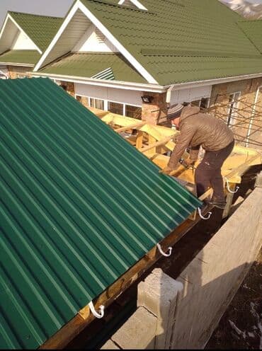 кровельное железо: Черепица (металл) Профнастил в ассортименте цветов Комплектующие — 4