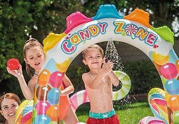 Спорт жана эс алуу: Описание Детский надувной бассейн с горкой Intex 57149 Candy Zone   — 4