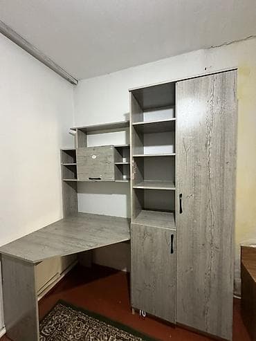Детский комплект мебели в едином стиле “серый дуб”: 1) Угловой