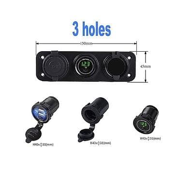 Аксессуары для салона: USB-зарядка, кнопок, панель переключателя, 12 В, 24 В — 1