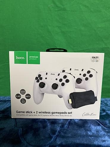 гейм клуб: Hoco GA31 — набор Game Stick + 2 беспроводных геймпада Комплектация — 3