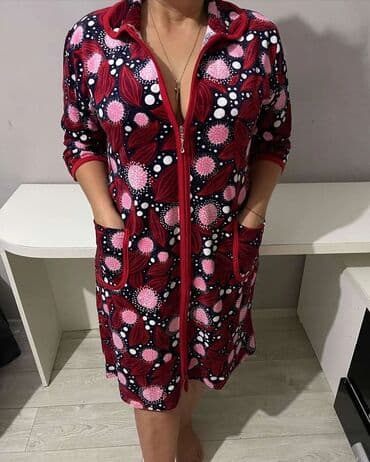 домашние халаты больших размеров: Халат, Велюр, Турция, XS, S, M — 3