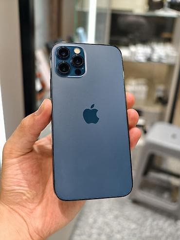 IPhone 12 Pro, Б/у, 128 ГБ, Pacific Blue, Защитное стекло, Чехол, 100 % at lalafo.kg IPhone 12 Pro, Б/у, 128 ГБ, Pacific Blue, Защитное стекло, Чехол, 100 %
