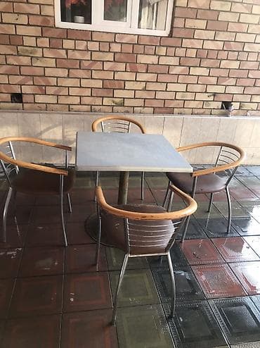 столдор бу: Кафе үчүн үстөл, Тик бурчтуу, түсү - Күрөң — 5