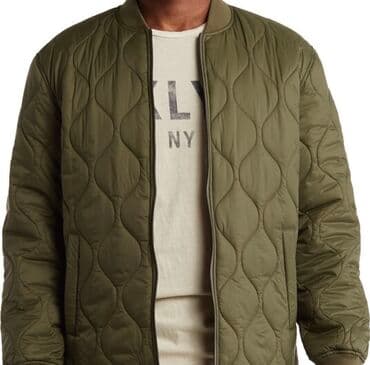 трикотажная: 14th & Union. Стеганый бомбер.Ромбовидная стежка придает изящество — 5