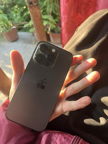 швейный отходы: IPhone 14 Pro, Б/у, 256 ГБ, Черный, Чехол, 81 % — 1