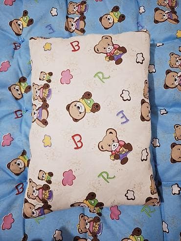 подушка валик: Детский комплект для сна: подушка и стёганый матрасик - Назначение — 1