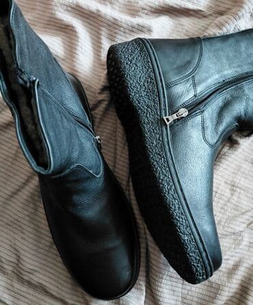 сапоги зимние женские натуральная кожа натуральный мех распродажа: Мужские сапоги К81. Подошва "Саламандр" Новые, кожа, Турция, 42 — 1