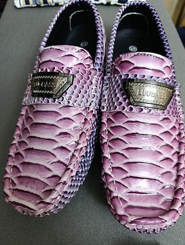 кожа змеи: Мокасины LUOBASS мужские - Тип: драйверы/лоферы с перемычкой - — 1