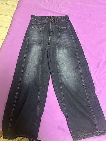 яой джинсы: Джинсы, Бэгги, Китай, Низкая талия, S — 1