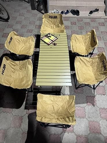 small table: Аренда!!! стул+стульчики для отдыха Кемпинговый комплект мебели для 6 — 1