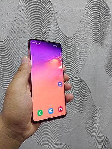 galaxy 10: Samsung Galaxy S10, 128 ГБ, цвет - Красный, 2 SIM — 2