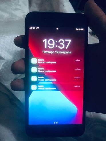 iphone 7 ош: IPhone 7 Plus, Колдонулган, 128 ГБ, Jet Black, 65 % — 3