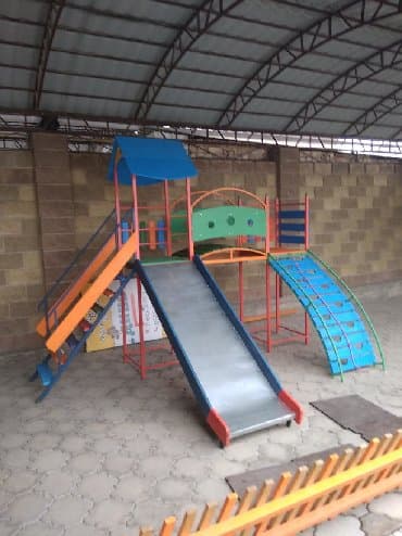 качеля для дома: Детские горки! С мостиком, башенками и скалодром!!! Надёжные — 3