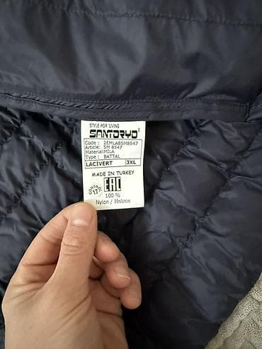 утипител: Пуховик SAMTRDYD (модель SM 8547), мужской, размер 3XL, цвет Lacivert — 2