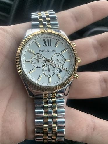 Сумки: Классические часы часы, Michael Kors, Оригинал, Мужские — 1