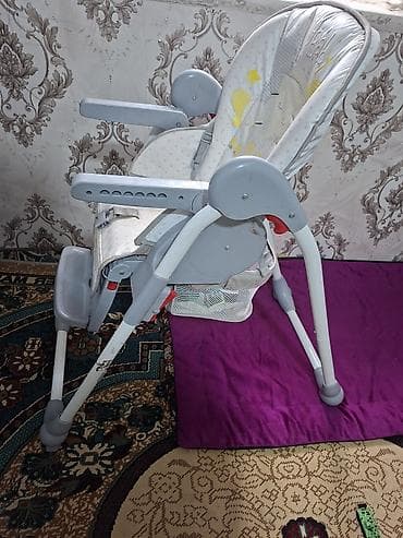 Детский высокий стульчик для кормления/отдыха + подвесные качели для