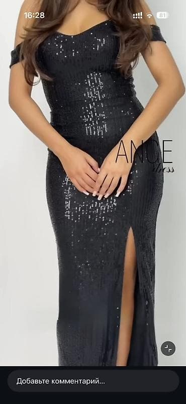 Женская одежда: Дизайнерское вечернее платье ANGE dress - Цвет: черный - Размер — 2