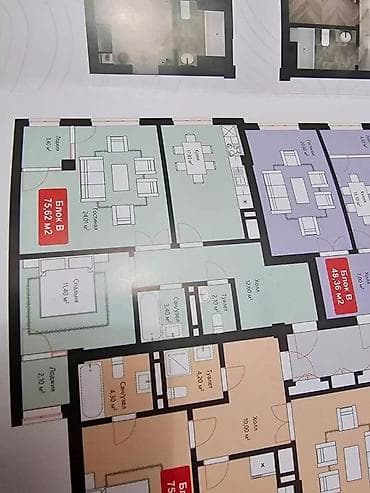 Квартиры: 2 комнаты, 76 м², Элитка, 8 этаж, Готовая ПСО (под самоотделку) — 4