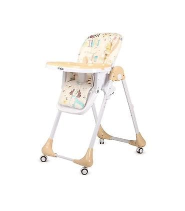 раскладные манежи: Стульчик для кормления Babyton Optima Beige Стул для кормления — 3