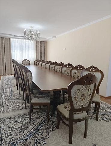 кухонный гарнитур классика: Стол и стул для зала, Новый, Платная доставка, Самовывоз, цвет - Коричневый — 1