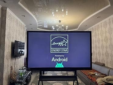 Интерактивная панель/дисплей Newline на мобильной стойке. -