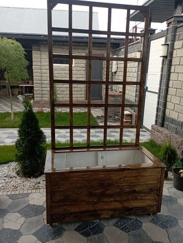 Деревянные вазоны для цветов, кустарников и декоративных деревьев at lalafo.kg Деревянные вазоны для цветов, кустарников и декоративных деревьев
