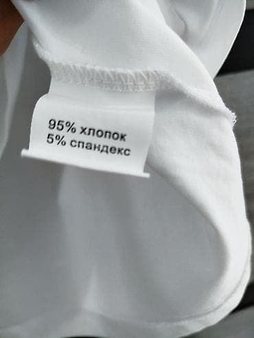 купить белые футболки оптом: Футболка, Классическая модель, Китай, Хлопок, Новый, XL — 6