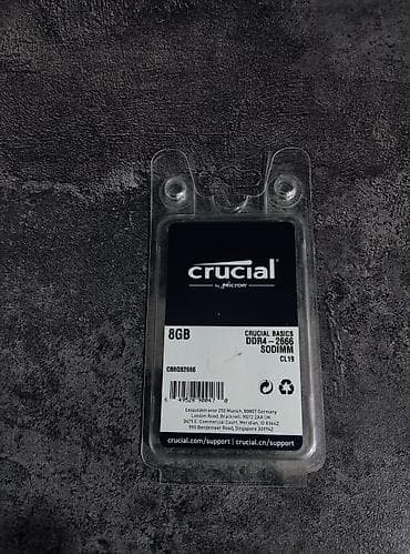 ddr1 1gb: Оперативная память, Б/у, Crucial, 8 ГБ, DDR4, 2666 МГц, Для ноутбука — 1