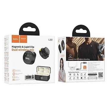 HOCO L22 Wireless Microphone с зарядным кейсом — компактная — 7