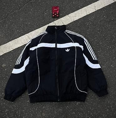 Куртка-ветровка adidas Originals -Размер: 2XL,180/99А - Цвет: чёрный lalafo.kg да Куртка-ветровка adidas Originals -Размер: 2XL,180/99А - Цвет: чёрный