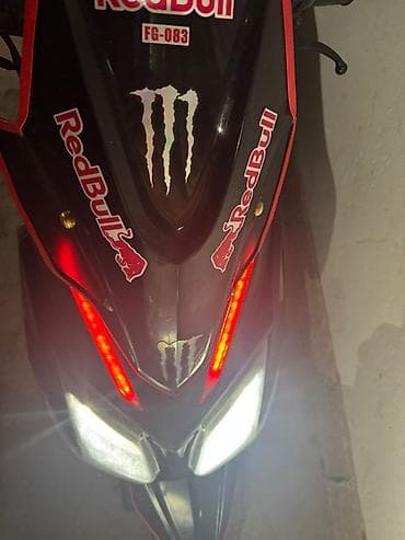 мопеды танк: Скутер KURFMOTO (декор Red Bull/Monster) состояние 😍капиталка на — 1