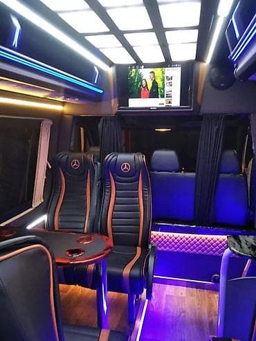 Премиальный микроавтобус VIP‑класса (интерьер). - Планировка салона